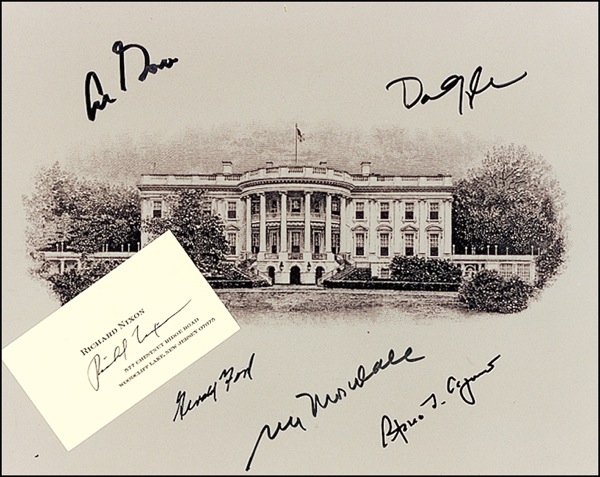 Lot #102 Richard Nixon and Vice Presidents
