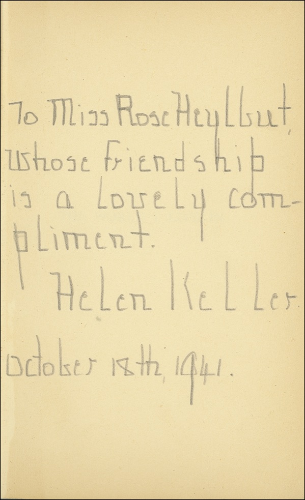 Lot #248 Helen Keller
