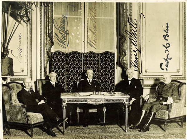 Lot #326 World War I: Treaty of Versailles