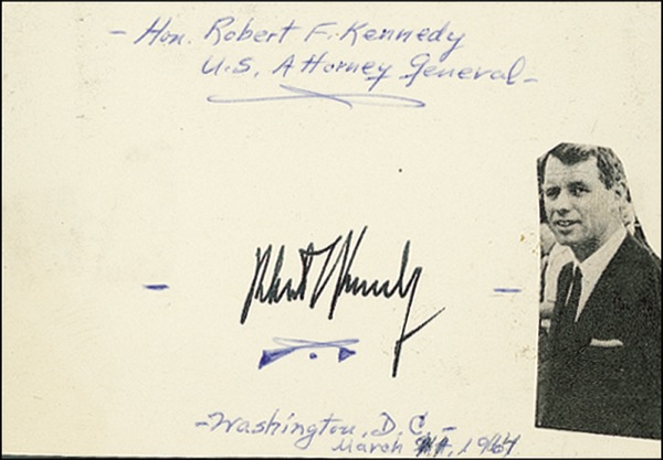 Lot #167 Robert F. Kennedy