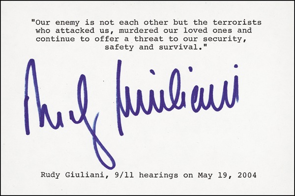 Lot #143 Rudy Giuliani