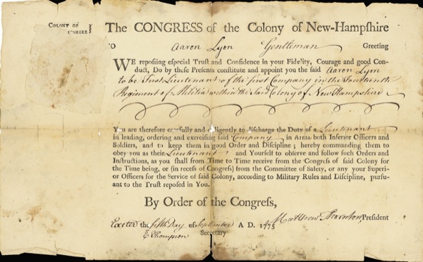 Lot #122 Declaration of Independence: Thornton,