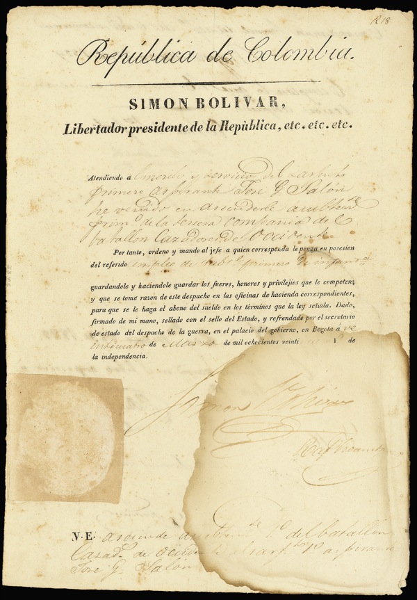 Lot #149 Simon Bolivar