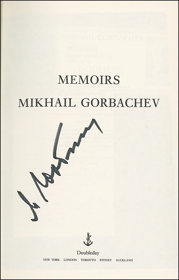 Lot #196 Mikhail Gorbachev