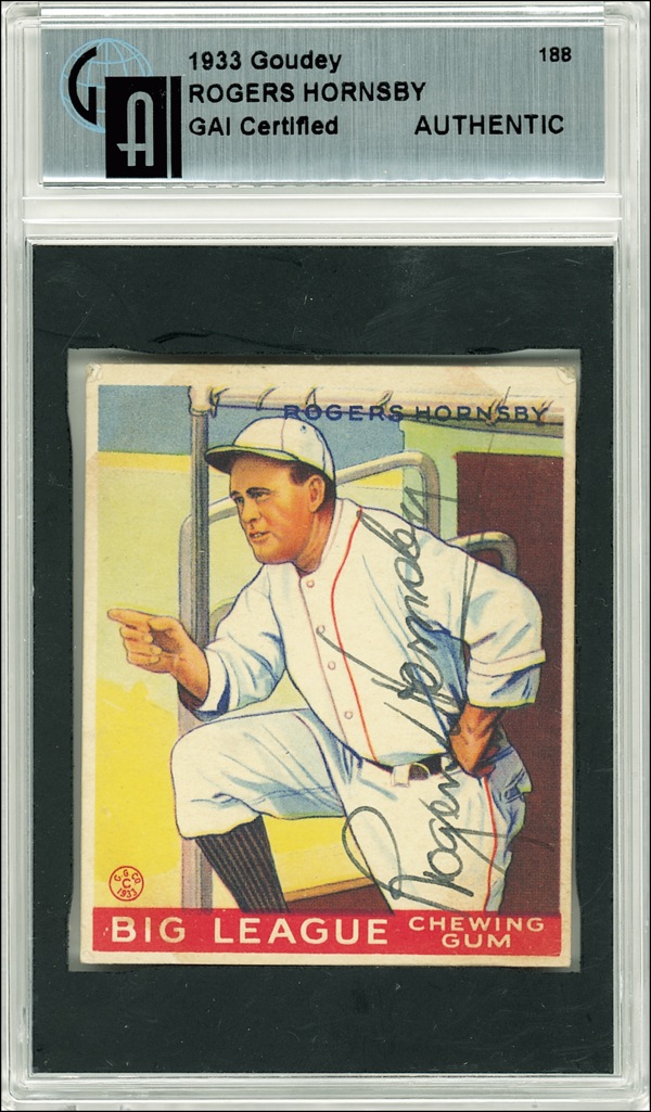 Lot #1373 Rogers Hornsby