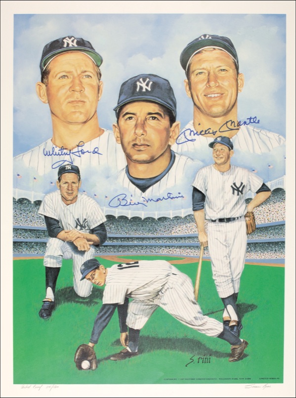 Lot #1310 Mickey Mantle, Ford, and Martin