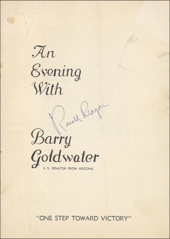 Lot #119 Ronald Reagan and Barry Goldwater