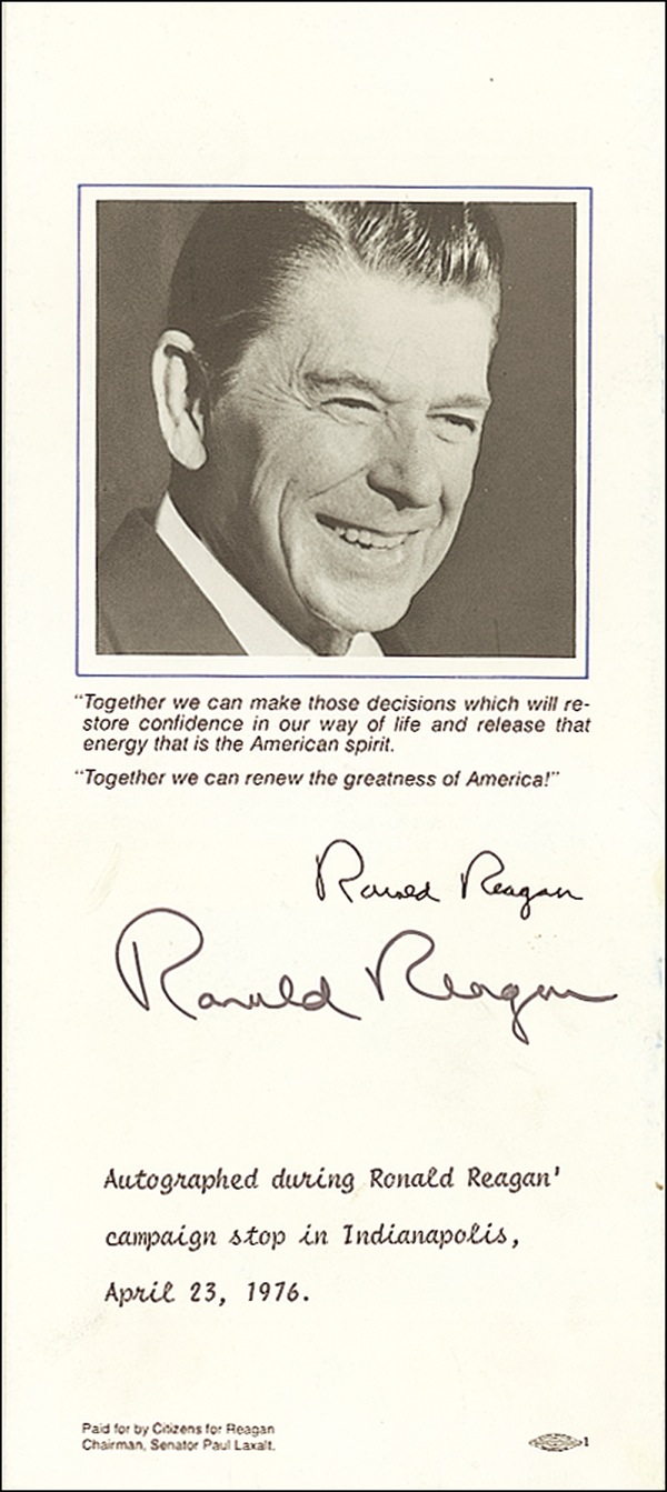 Lot #127 Ronald Reagan