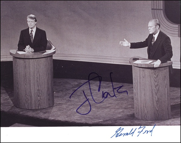 Lot #55 Gerald Ford and Jimmy Carter