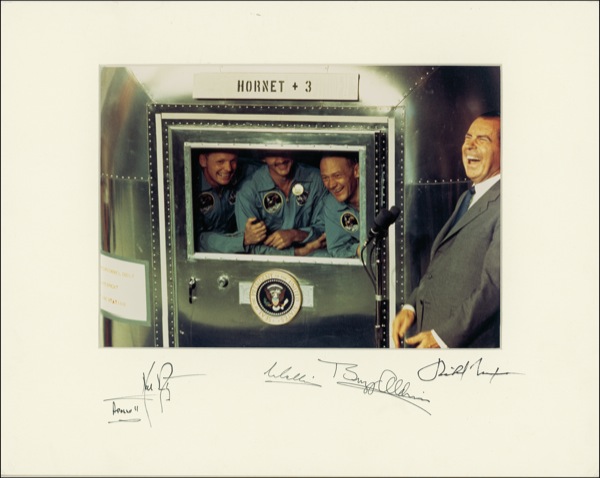 Lot #362 Apollo 11 and Richard Nixon