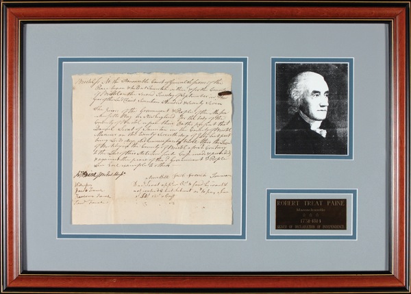 Lot #265 Declaration of Independence: Paine,
