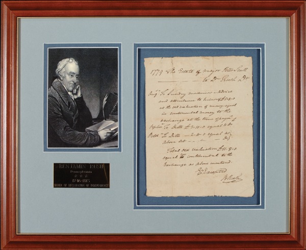 Lot #269 Declaration of Independence: Rush,