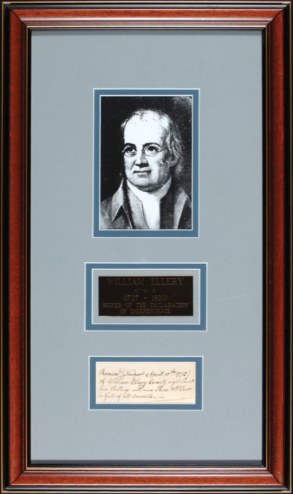 Lot #247 Declaration of Independence: Ellery,
