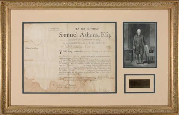 Lot #240 Declaration of Independence: Adams,