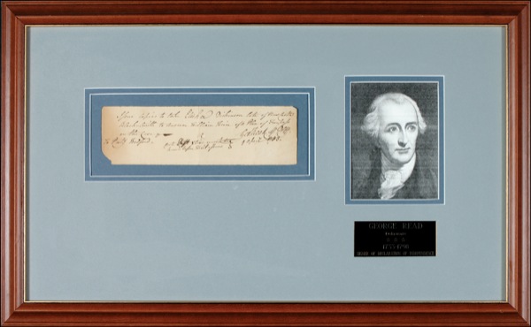 Lot #266 Declaration of Independence: Read, George
