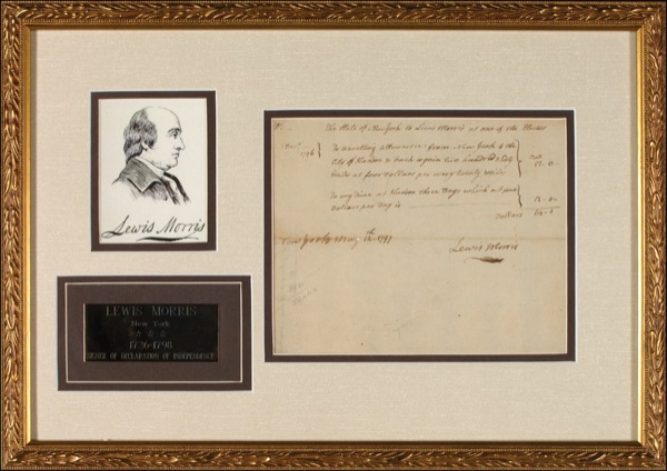 Lot #261 Declaration of Independence: Morris,