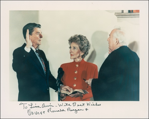 Lot #153 Ronald and Nancy Reagan