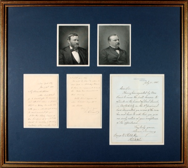 Lot #72 U. S. Grant and Grover Cleveland