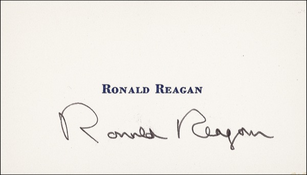 Lot #132 Ronald Reagan