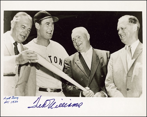 Lot #1518 Ted Williams and Bill Terry
