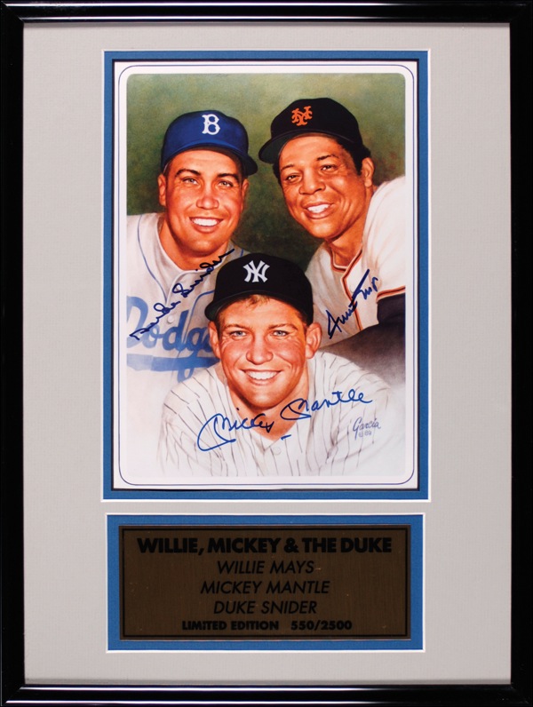 Lot #1441 Mantle, Mays, and Snider