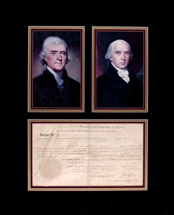 Lot #78 Thomas Jefferson and James Madison