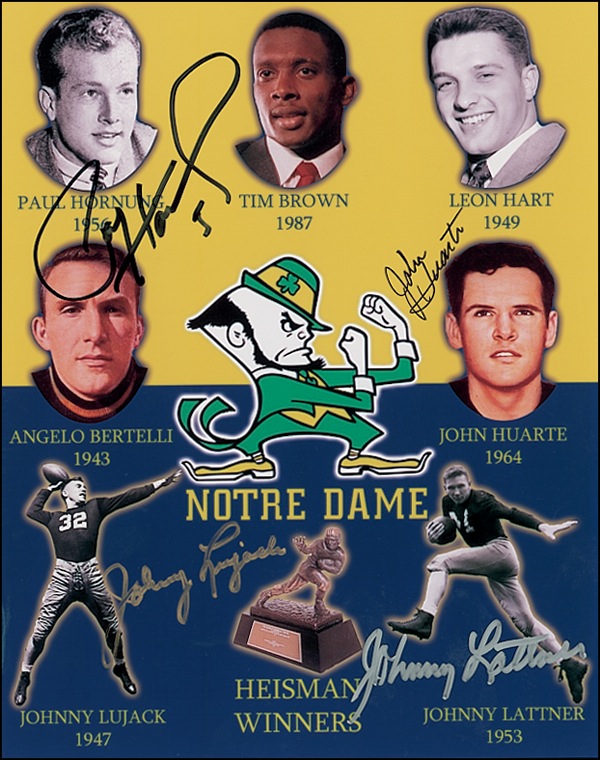Lot #1448 Notre Dame Heisman Winners