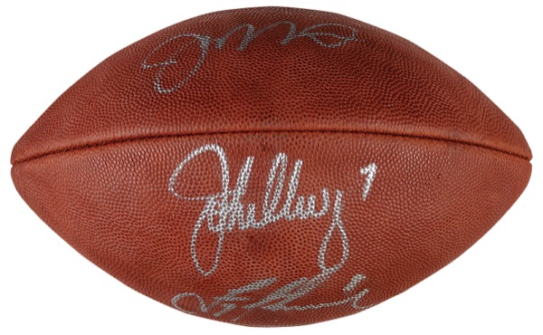 John Elway Signed Autograph Official NFL Wilson Football PSA DNA