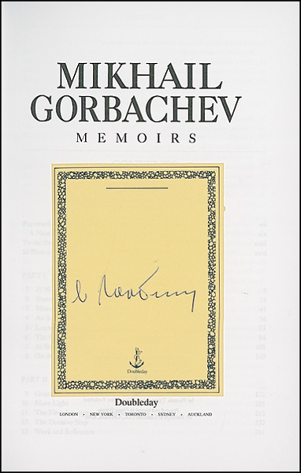 Lot #223 Mikhail Gorbachev