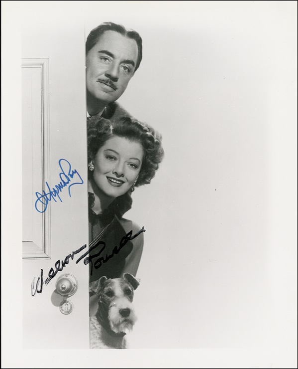 Lot #999 Myrna Loy and William Powell