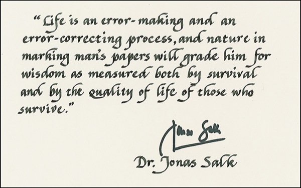 Lot #348 Jonas Salk