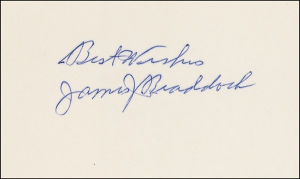 Lot #1245 James J. Braddock