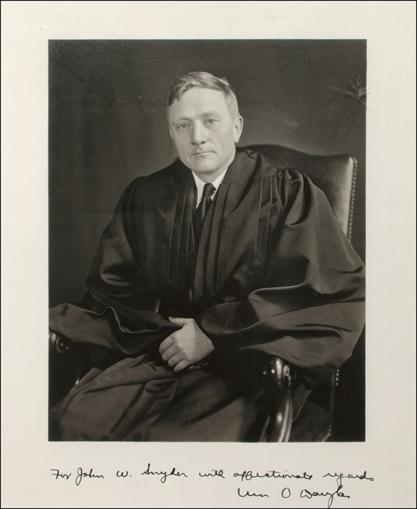 Lot #297 Supreme Court: Douglas, William O.