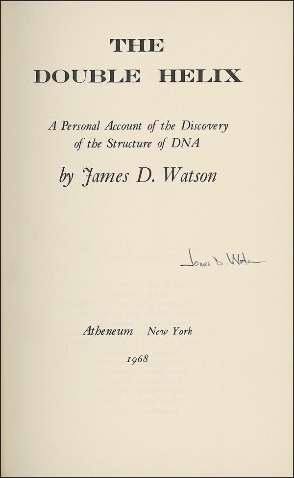 Lot #252 James D. Watson - Image 1