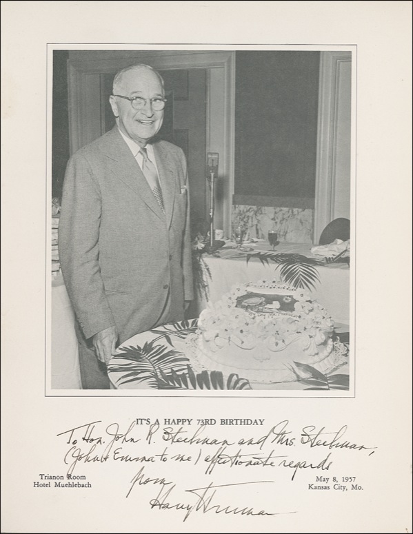 Lot #157 Harry S. Truman
