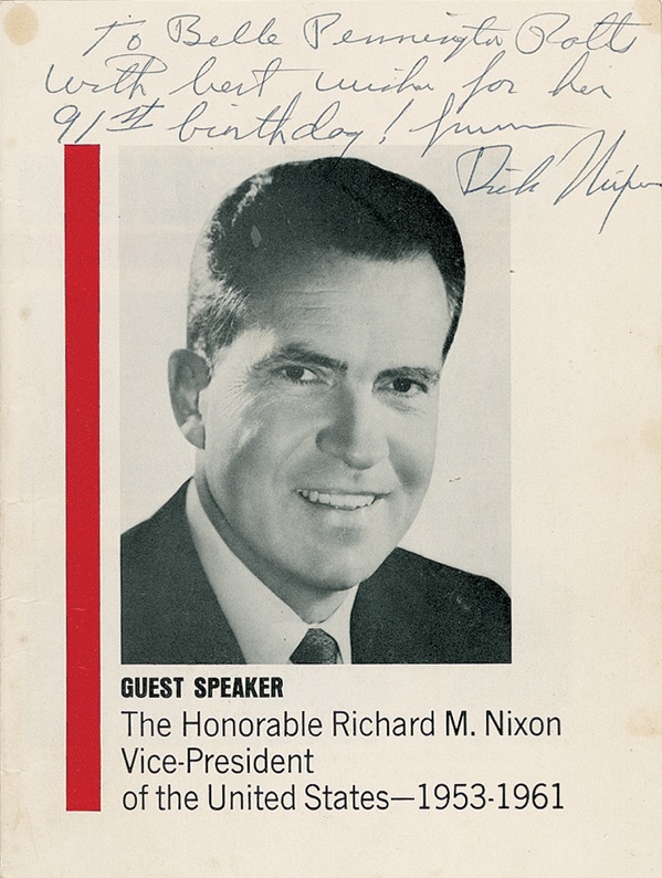 Lot #104 Richard Nixon