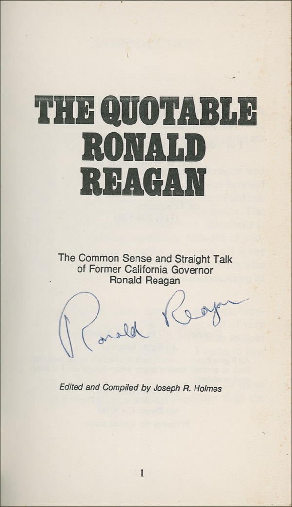 Lot #120 Ronald Reagan