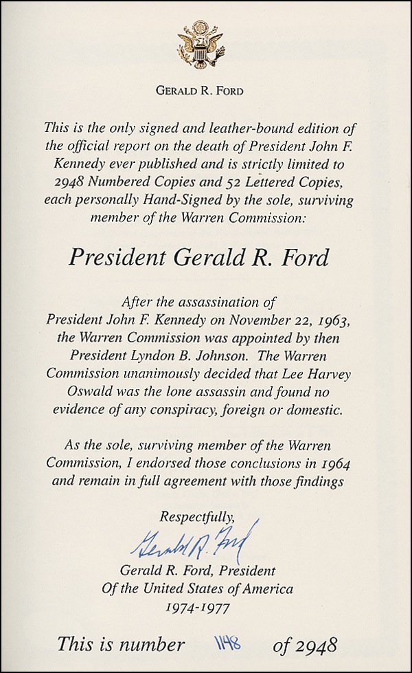 Lot #54 Gerald R. Ford