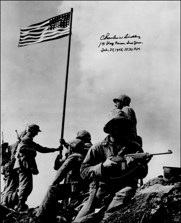 Lot #336 Iwo Jima: Lindberg, Charles - Image 1