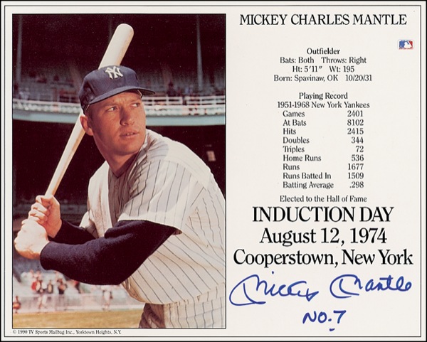 Lot #1291 Mickey Mantle - Image 1