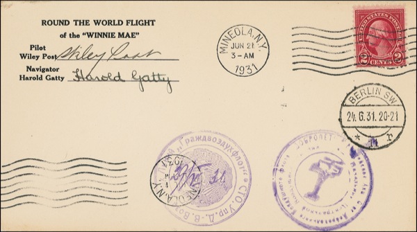 Lot #456 Wiley Post and Harold Gatty
