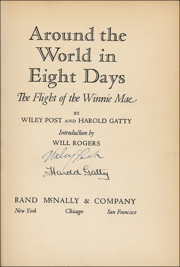 Lot #457 Wiley Post and Harold Gatty - Image 1