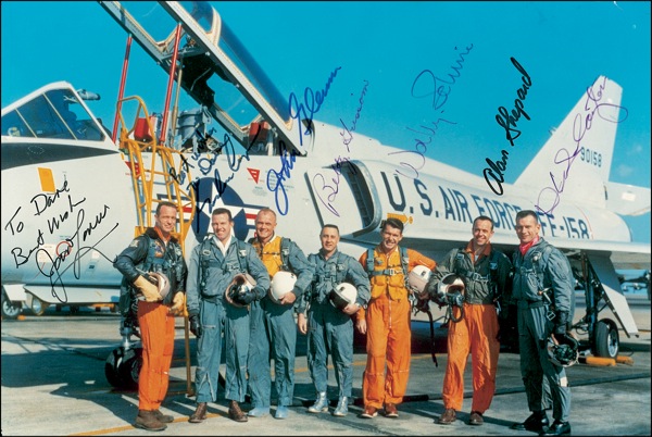 Lot #450 Mercury Astronauts