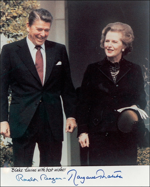 Lot #112 Ronald Reagan and Margaret Thatcher