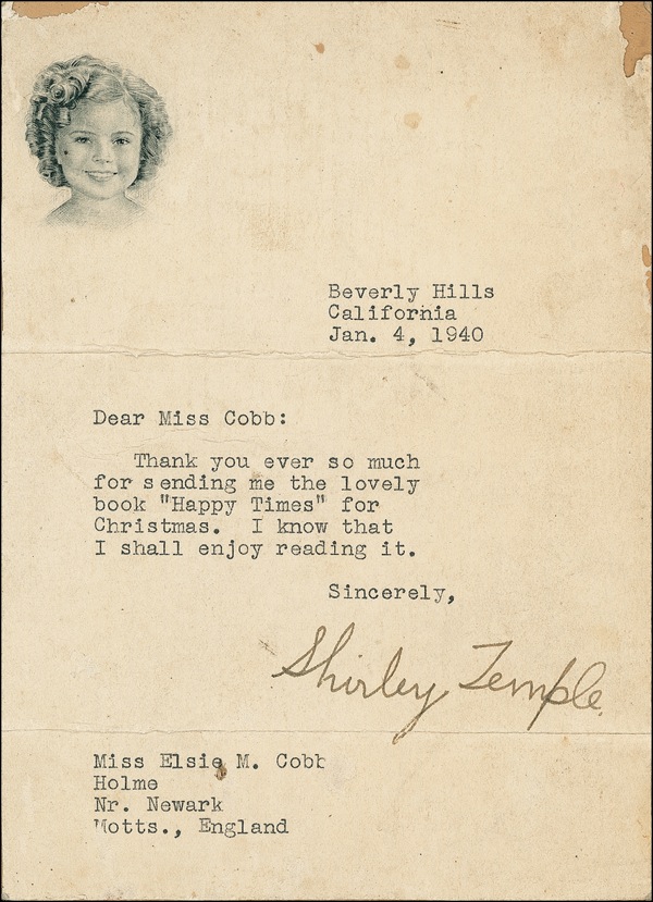 Lot #1093 Shirley Temple