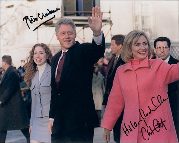 Lot #33 Bill, Hillary, and Chelsea Clinton