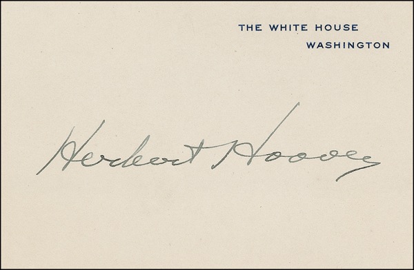 Lot #66 Herbert Hoover