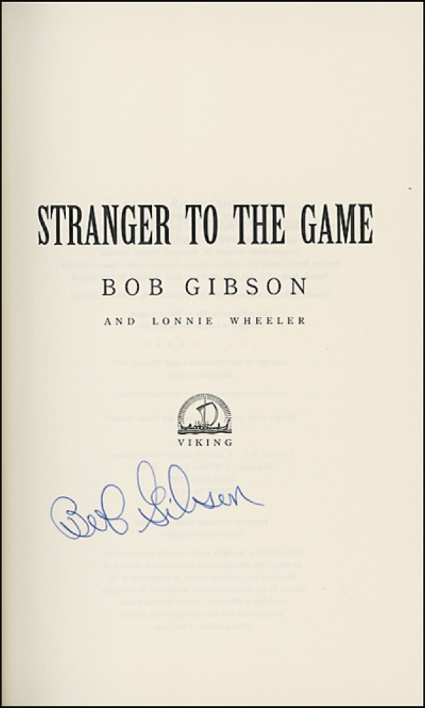 Lot #1124 Bob Gibson