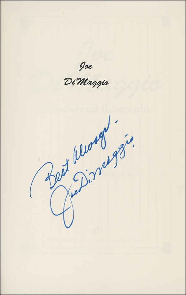 Lot #1079 Joe DiMaggio