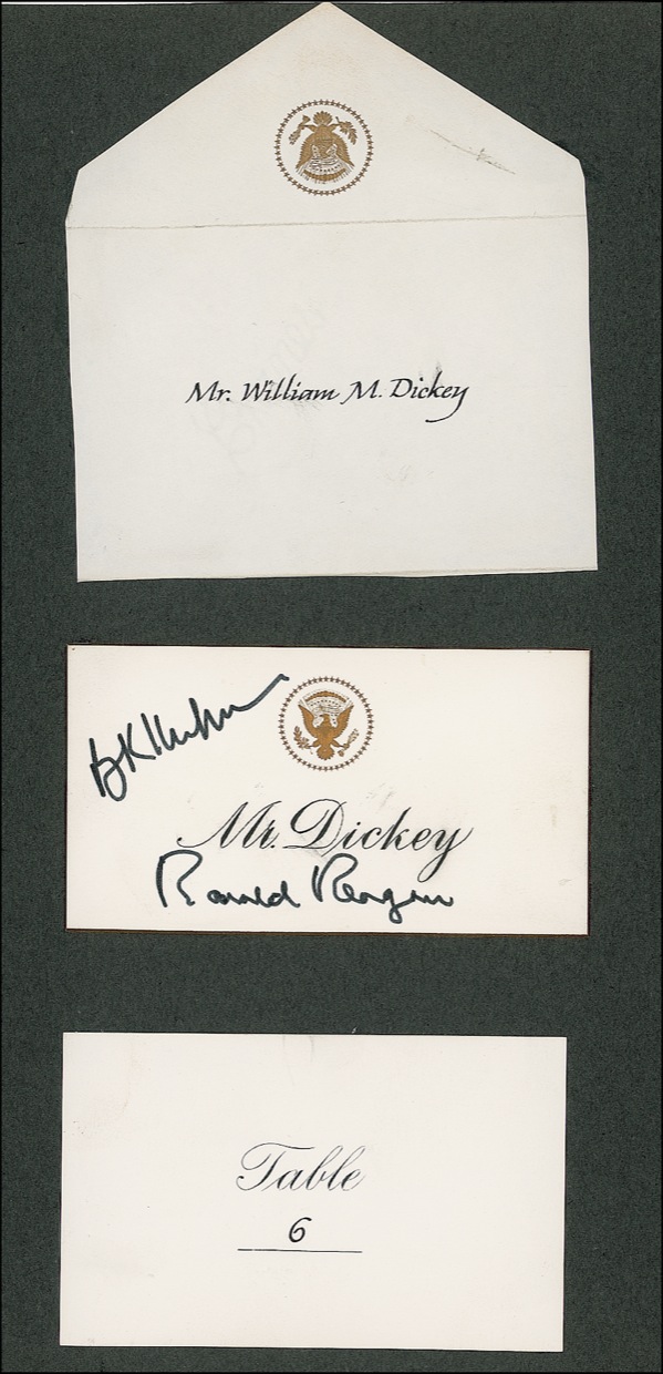 Lot #104 Ronald Reagan and Bowie Kuhn